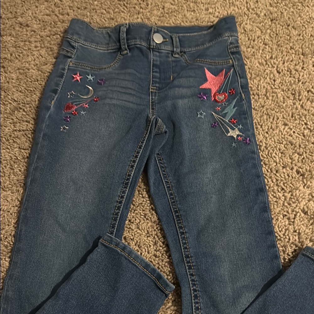 Wonder Nation Blue Skinny Jeans with Natural Fading